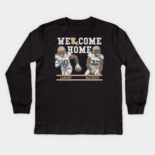 Tyrann Mathieu & Jarvis Landry Welcome Home Nola Kids Long Sleeve T-Shirt